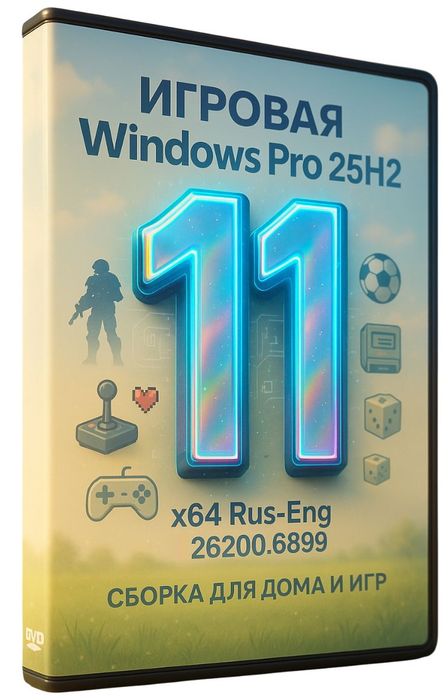 Windows 11 25H2 64 бит Pro – игровая + для дома сборка с активацией RU/EN