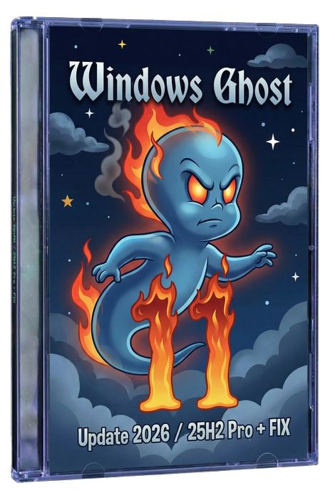 Windows 11 de 64 bits para unidad flash – Pro 25H2 Ghost 2026 + Fix para computadora portátil (actualización de febrero)