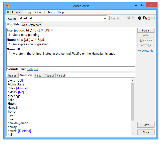WordWeb Pro 10.60 + Paquete de referencia definitivo Nuevo