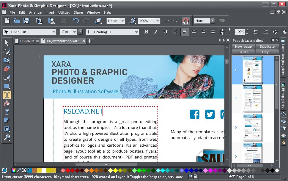 Xara Diseñador gráfico y fotográfico+ 25.1.0.72372 + Repack + x64