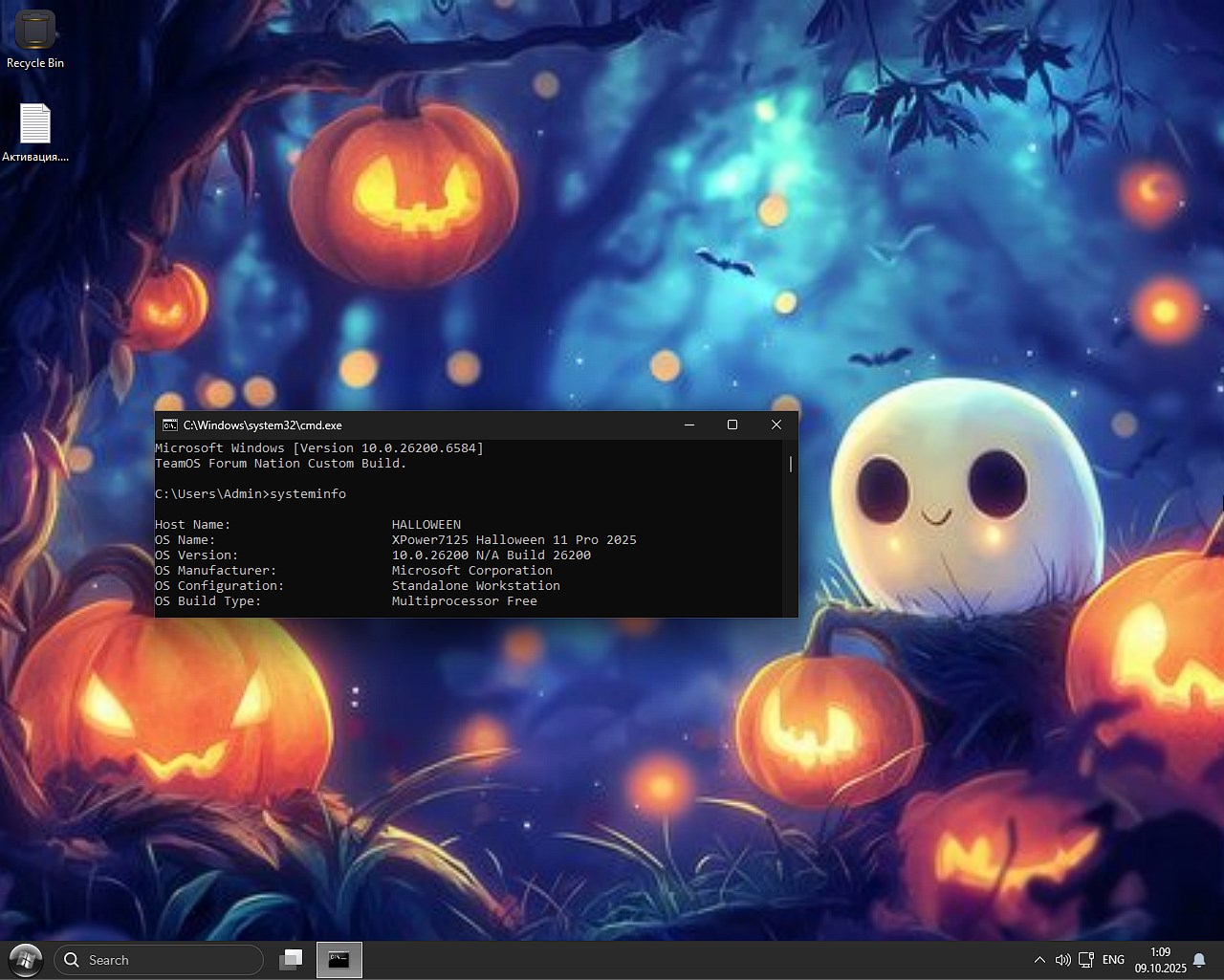 Torrent Windows 11 Pro 25H2 Halloween 2025