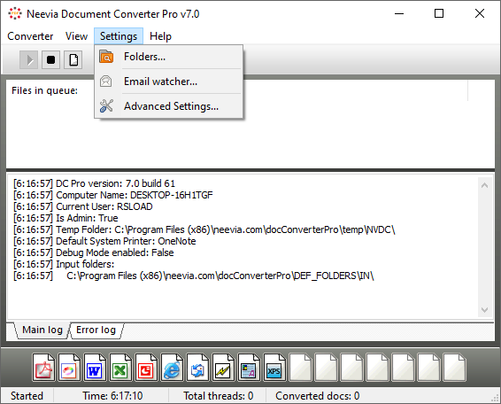     Descargar Neevia Document Converter