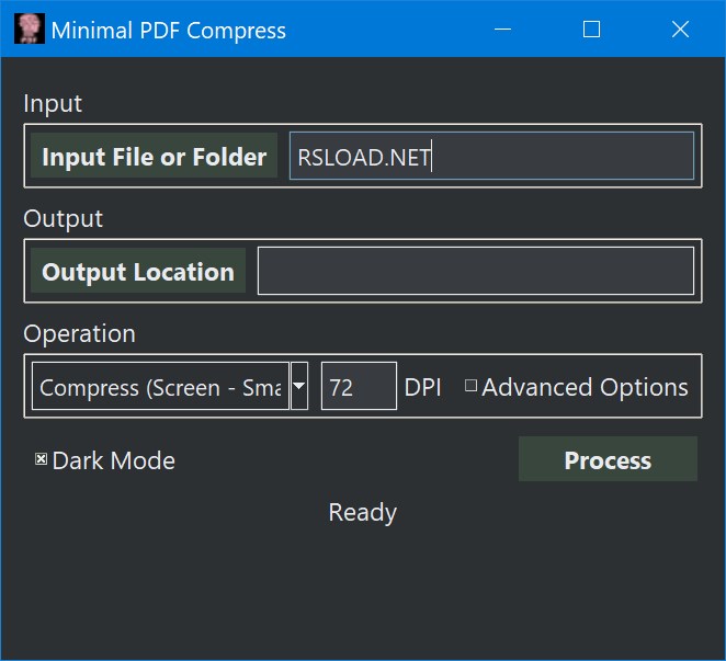 Compresión mínima de PDF 1.9.4
