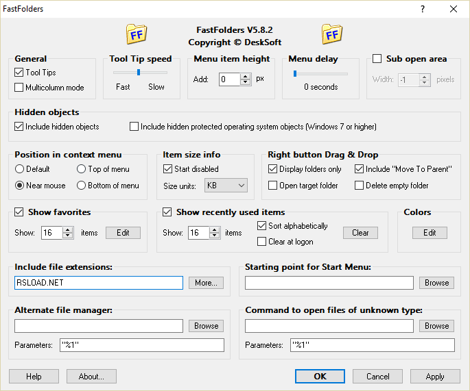 FastFolders 5.14.2 + Portátil