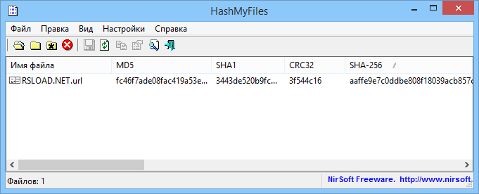 HashMyFiles