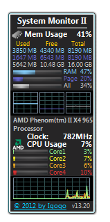 Monitor de sistema II 32.0