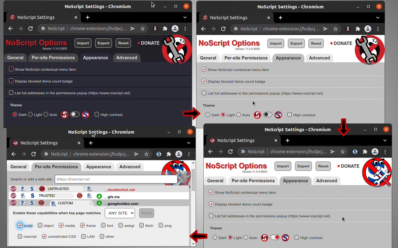 NoScript para Chrome 13.2.1