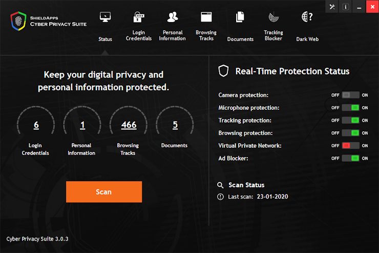 Suite de privacidad cibernética 4.4.7