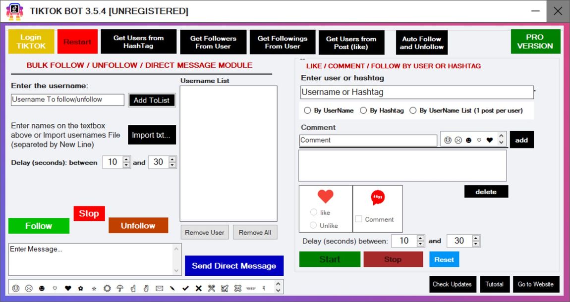 Tiktok Bot Pro 3.6.5 x64