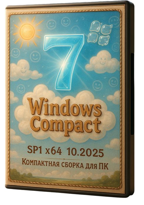 Windows 7 x64 SP1 en PC: compilación compacta 10.2025 con actualizaciones