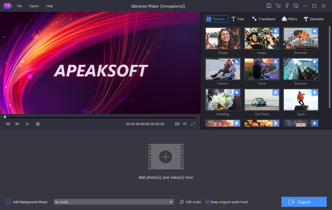     Descargar Apeaksoft Slideshow Maker
