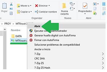 Abrir MTKroot v2.5.2 en ZTE Blade L7