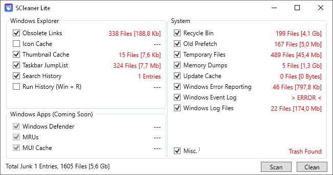 Descargar SCleaner Lite