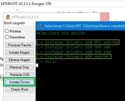 Instale los controladores MTK USB y ADB para Dooge S50