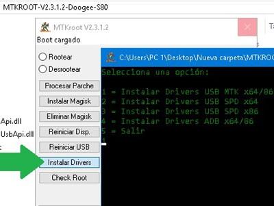 Instale los controladores MTK USB y ADB para Dooge S80