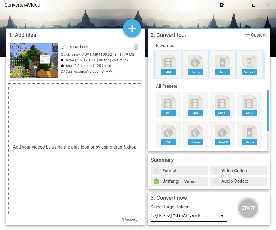 Descargar Converter4Video