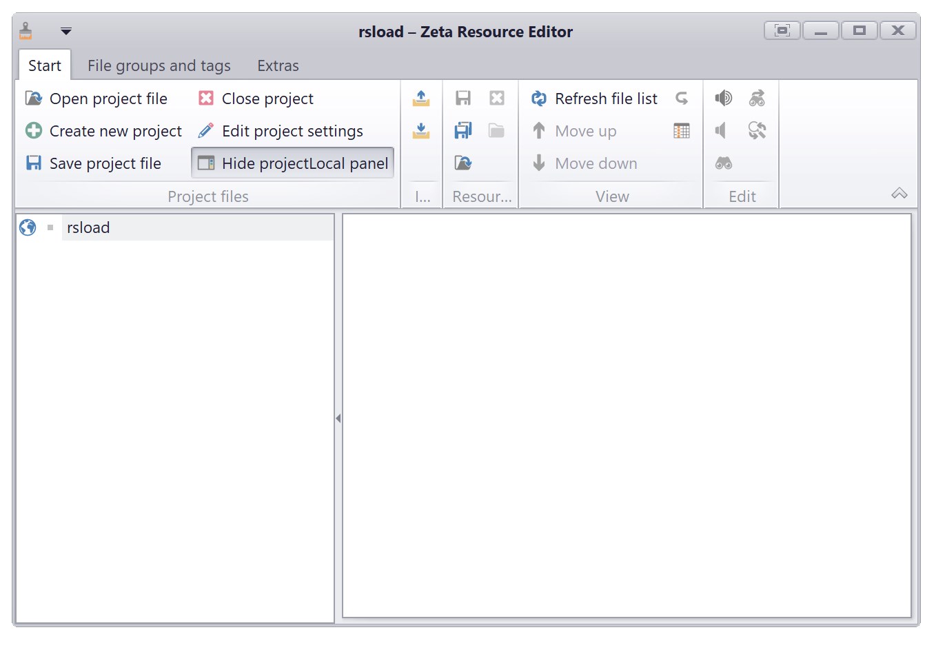 Editor de recursos Zeta 2.3.88