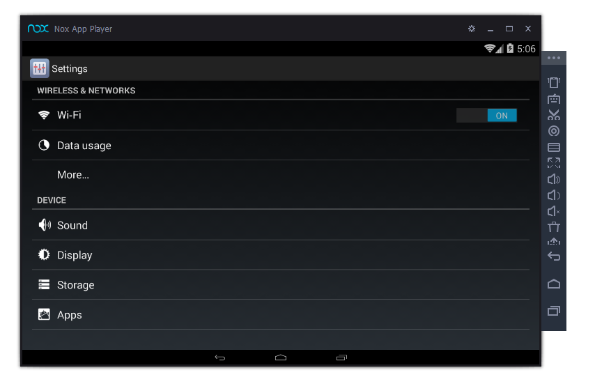 Reproductor de aplicaciones Nox