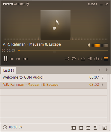 Reproductor de audio GOM
