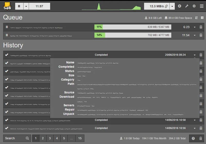 SABnzbd 4.4.1 + Portátil