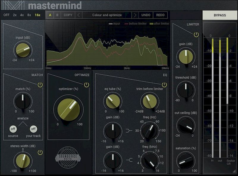 Mente maestra digital de Soundevice