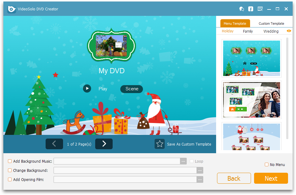 Descarga gratuita de VideoSolo DVD Creator