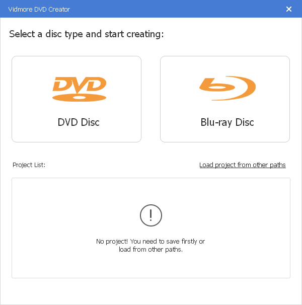 descargar Vidmore DVD Creator