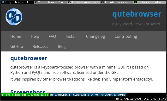     descargar qutebrowser gratis