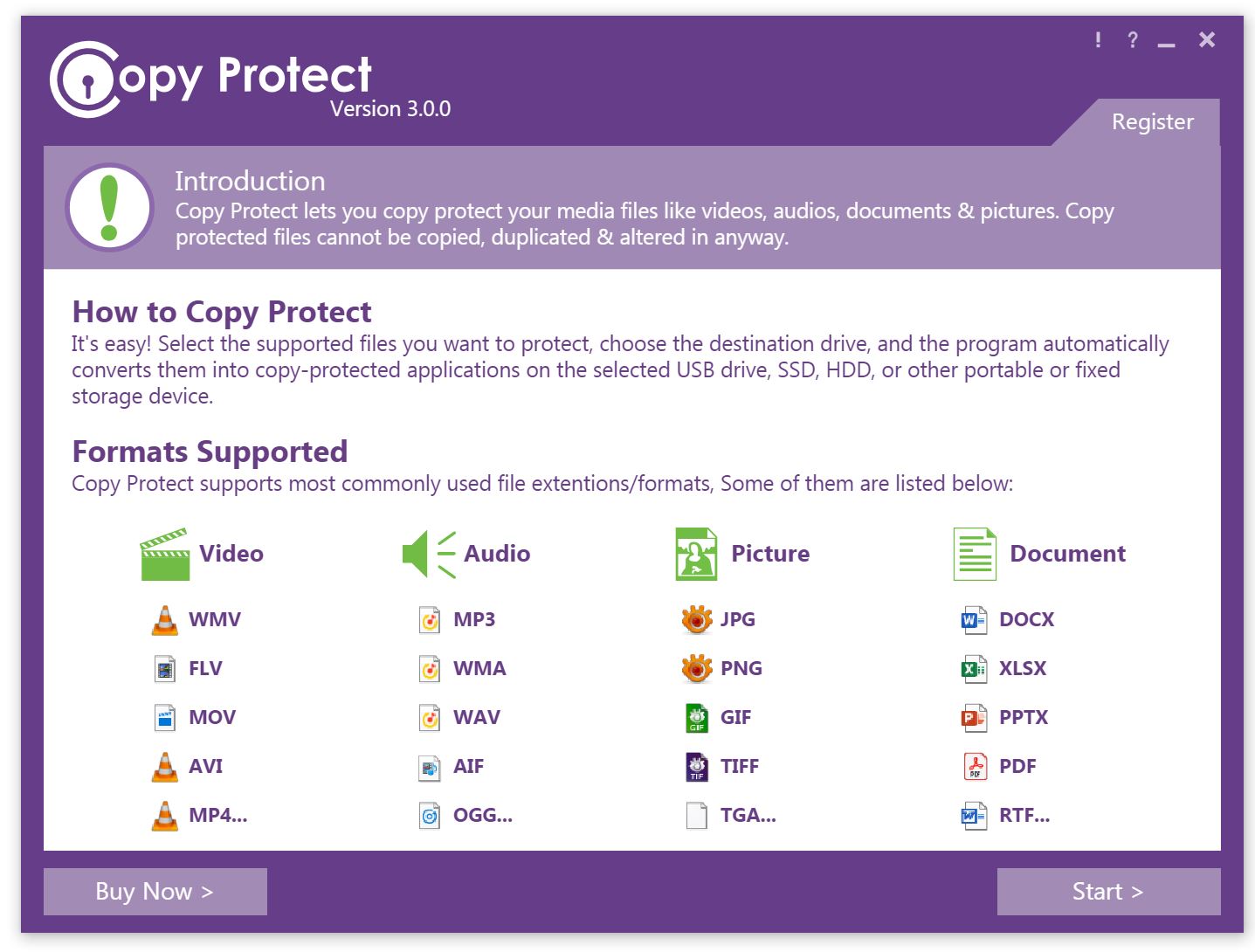 Protección contra copia 3.0.3