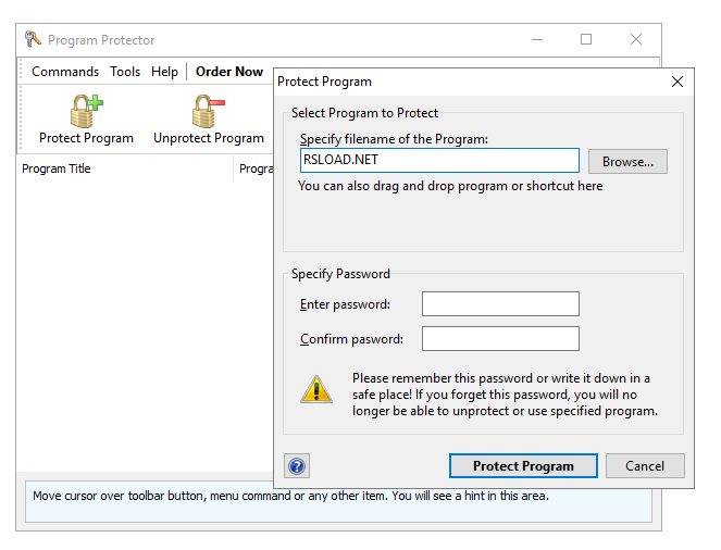 Descargar Blumentals Program Protector