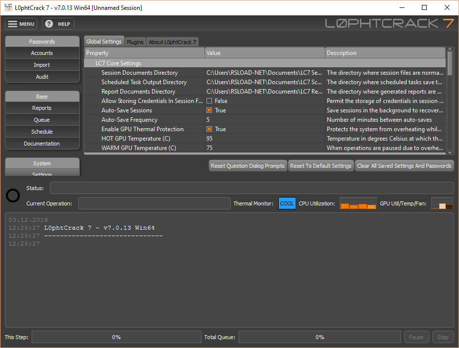 Auditor de contraseñas L0phtCrack