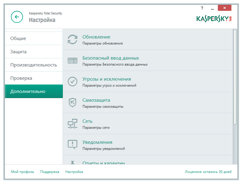 Seguridad total de Kaspersky
