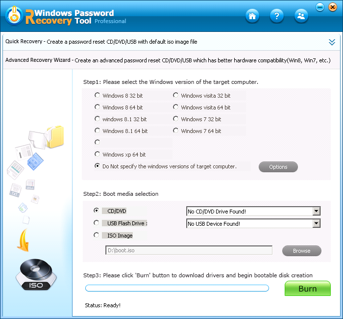     descargar la herramienta de recuperación de contraseña de Windows Tenorshare
