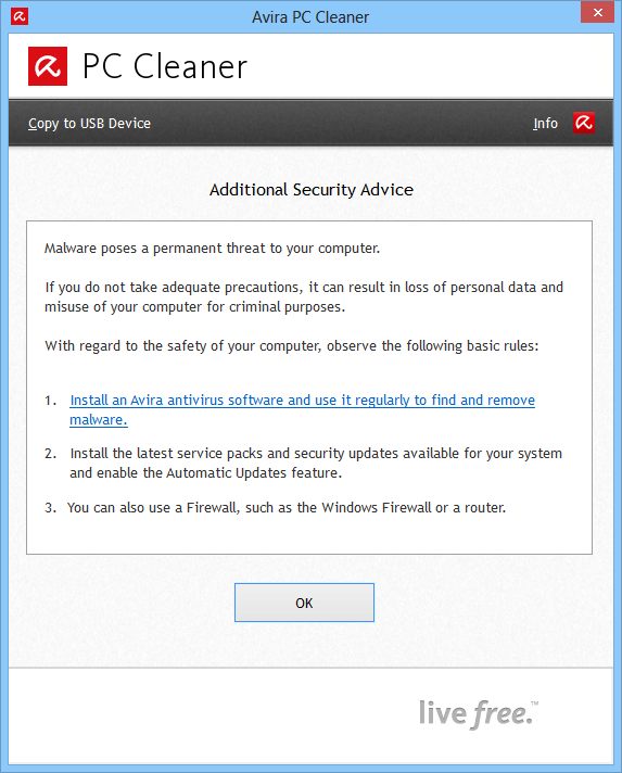 Limpiador de PC Avira
