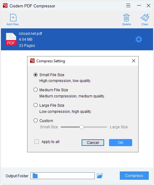 Compresor de PDF Cisdem
