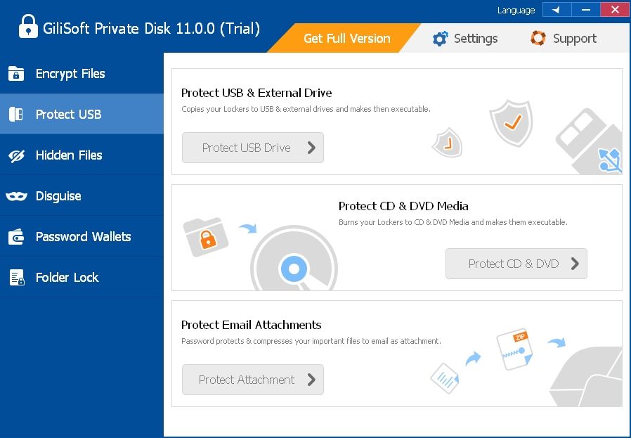 Descarga del disco privado de GiliSoft