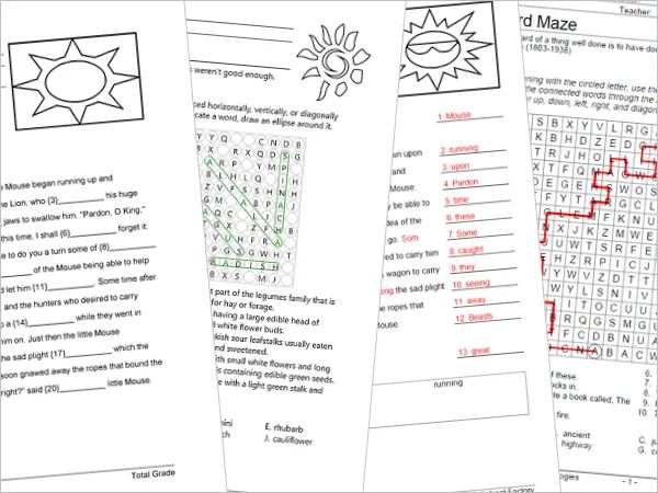 Hoja de trabajo de vocabulario Factory crack