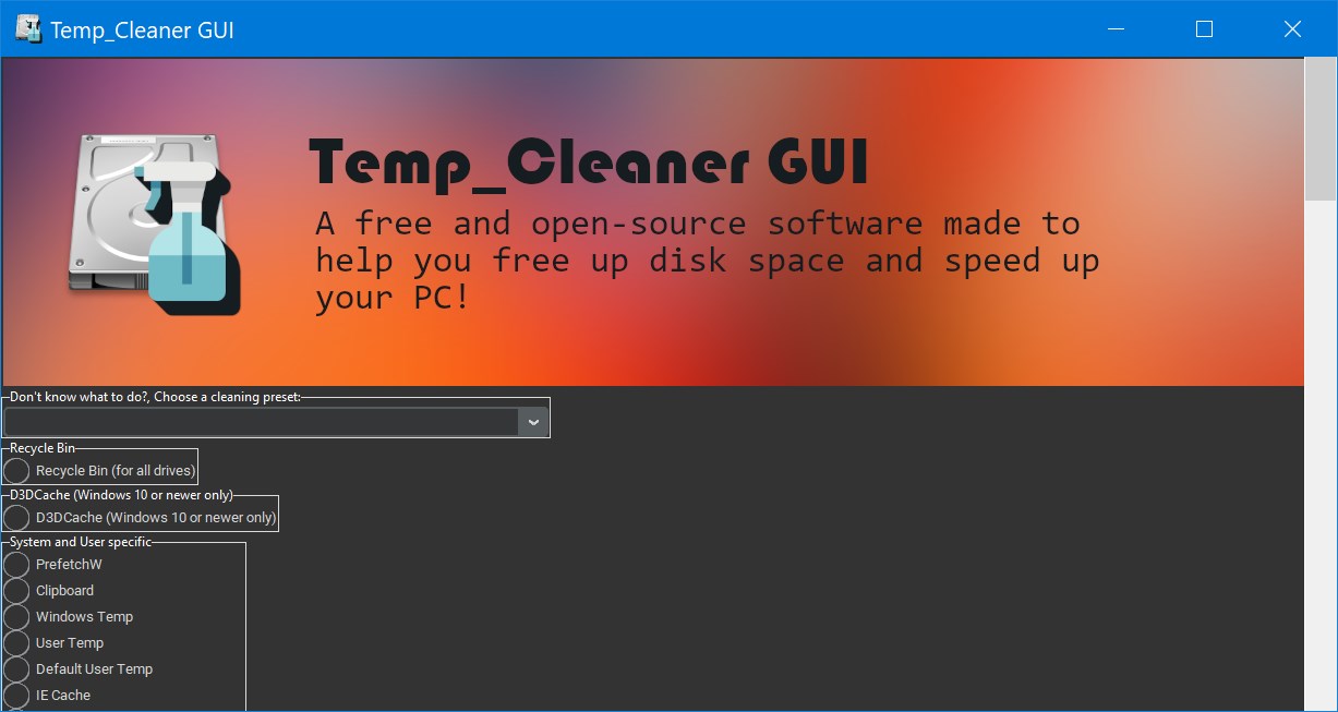 GUI de Temp_Cleaner
