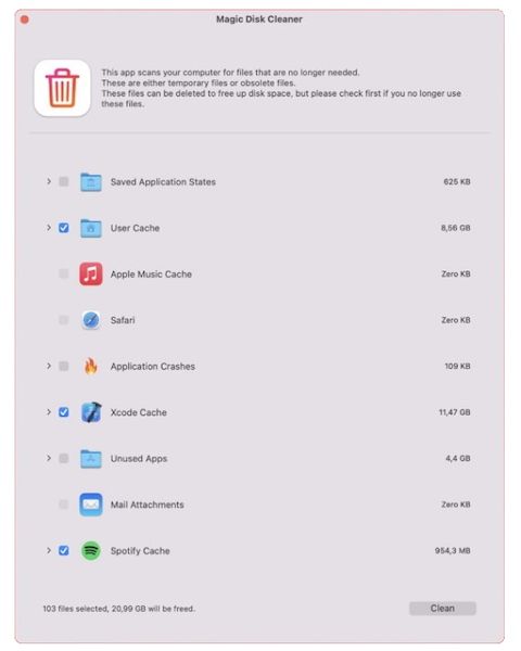 Limpiador de disco mágico 2.9.8 macOS