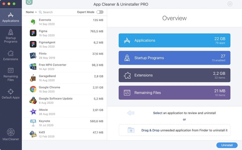 Limpiador y desinstalador de aplicaciones Pro