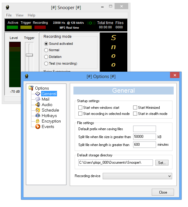 Snooper Pro 3.4.9 + Portátil / 1.48.15 + Portátil